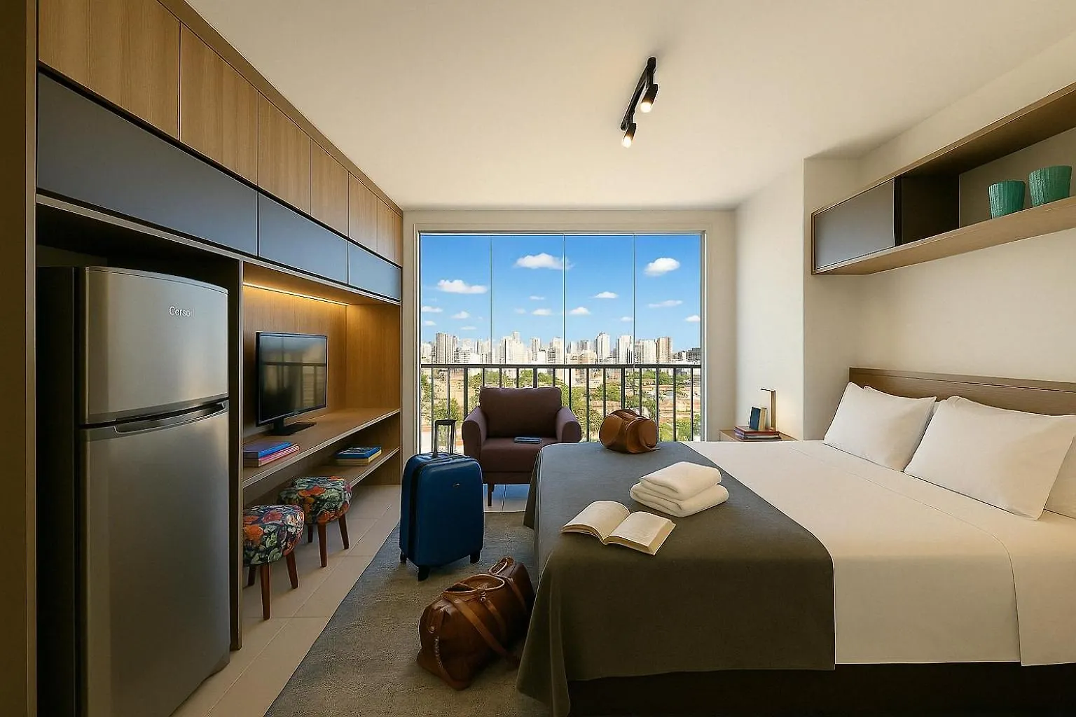 Studio 2307 - Infinity Pool Studio, Allianz Front, Fully Equipped & Modern ! São Paulo